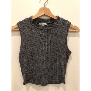 Crop Grey Tank Top